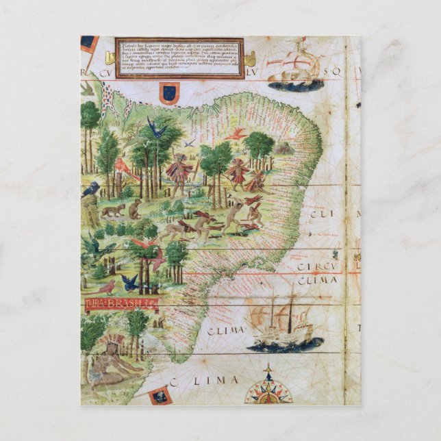 Brasilien från Miller Atlas Vykort (Framsida)