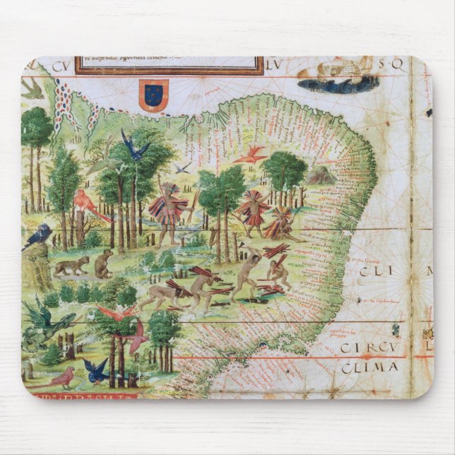 Brasilien från 'mjölnareatlas'na musmatta (Framsidan)