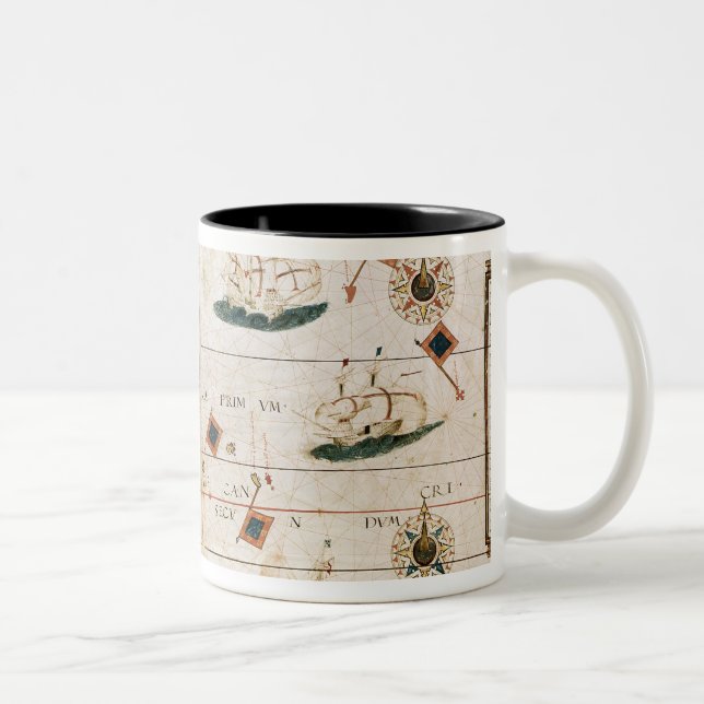 Brasilien från "mjölnarekartboken" vid Pedro Två-Tonad Mugg (Höger)