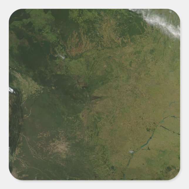 Brasilien Fyrkantigt Klistermärke (Framsida)