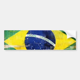 Brasilien gammal flagga bildekal