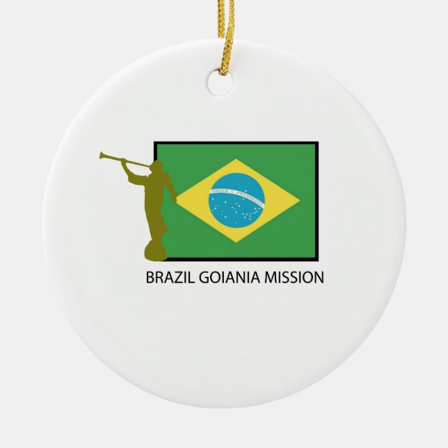 BRASILIEN GOIANIA BESKICKNING LDS JULGRANSPRYDNAD KERAMIK (Framsidan)