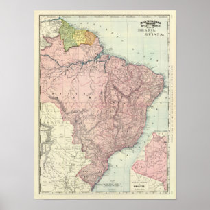 Brasilien Guiana Poster