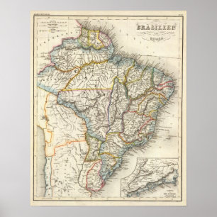 Brasilien, Guyana, Sydamerika Poster