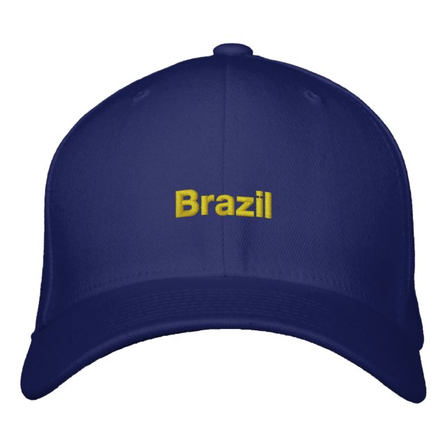 Brasilien Hat Broderad Keps (Framsida)