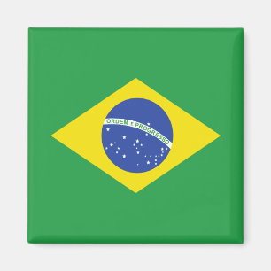 Brasilien högkvalitativ flagga magnet