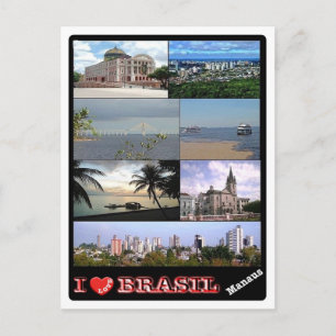 Brasilien - I Kärlek - Manaus - Vykort
