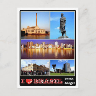 Brasilien - I Kärlek - Porto Alegre - Vykort