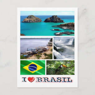 Brasilien - I Kärlek - Vykort