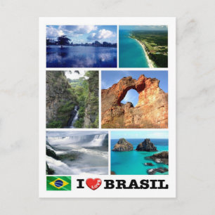 Brasilien - I Kärlek - Vykort