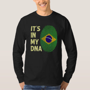 Brasilien i mitt danska brasilianska Flagga, Brasi T Shirt