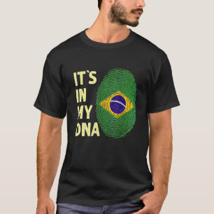 Brasilien i mitt danska brasilianska Flagga i Bras T Shirt