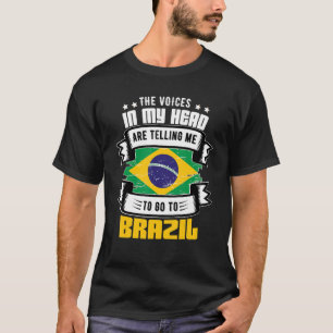 Brasilien i mitt huvud t shirt