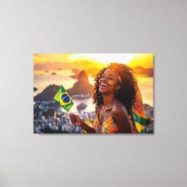 BRASILIEN - JAG ÄLSKAR BRASILIEN CANVASTRYCK