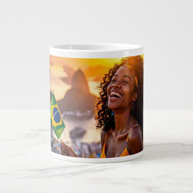 BRASILIEN - JAG ÄLSKAR BRASILIEN JUMBO MUGG (Framsidan)