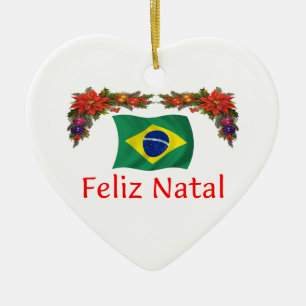 Brasilien jul julgransprydnad keramik