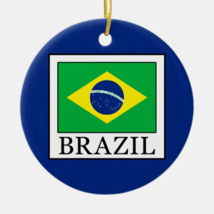 Brasilien Julgransprydnad Keramik