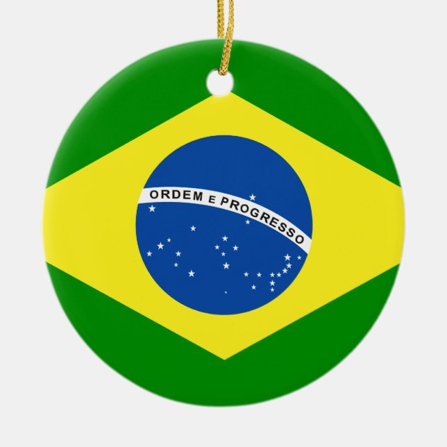 Brasilien Julgransprydnad Keramik (Framsidan)