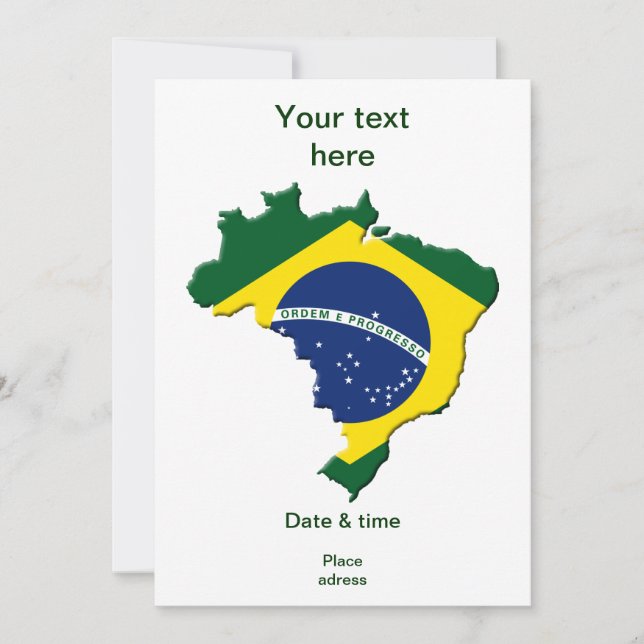 Brasilien karta (Framsida)