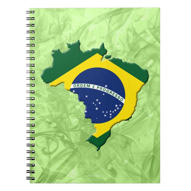 Brasilien karta anteckningsbok (Framsidan)