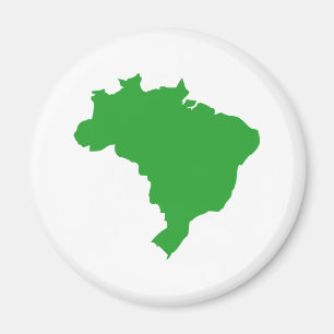 Brasilien karta magnet
