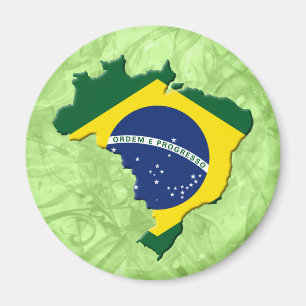 Brasilien karta magnet