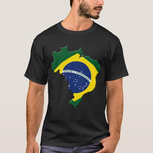 Brasilien karta t-shirt (Framsida)