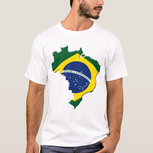 Brasilien karta tee shirt (Framsida)