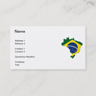 Brasilien karta visitkort