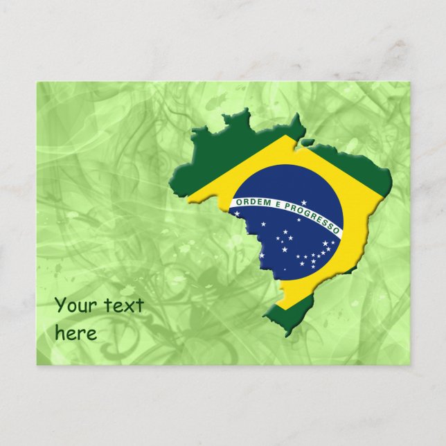 Brasilien karta vykort (Framsida)