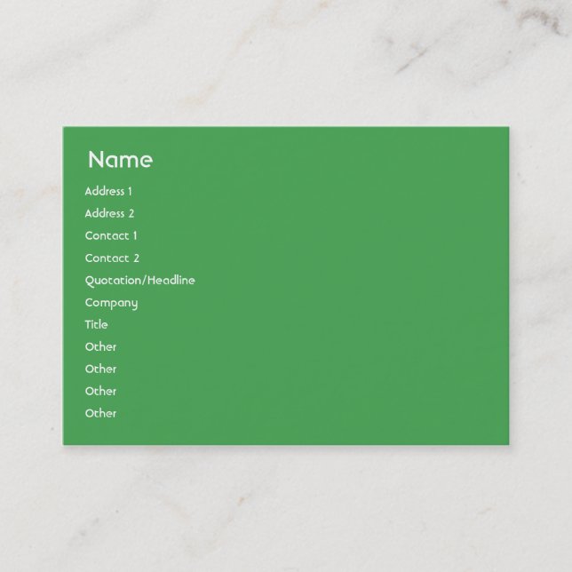 Brasilien - Knubbig Visitkort (Framsida)