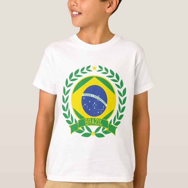 Brasilien kran t-shirt (Framsida)
