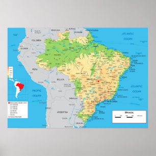 "Brasilien: LäkarundersökningKARTA… Poster
