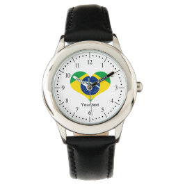 Brasilien Land flagga Armbandsur