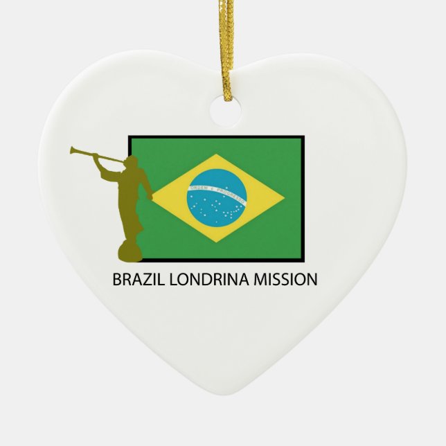 BRASILIEN LONDRINA BESKICKNING LDS JULGRANSPRYDNAD KERAMIK (Framsidan)