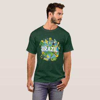 Brasilien manar T-tröja T Shirt
