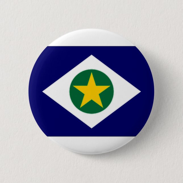 Brasilien Mato Grosso flagga Knapp (Framsida)