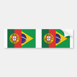 Brasilien och Portugal, bland Bildekal