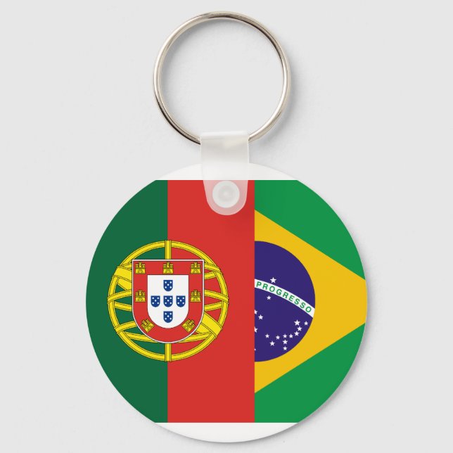 Brasilien och Portugal, hybrider Nyckelring (Framsida)