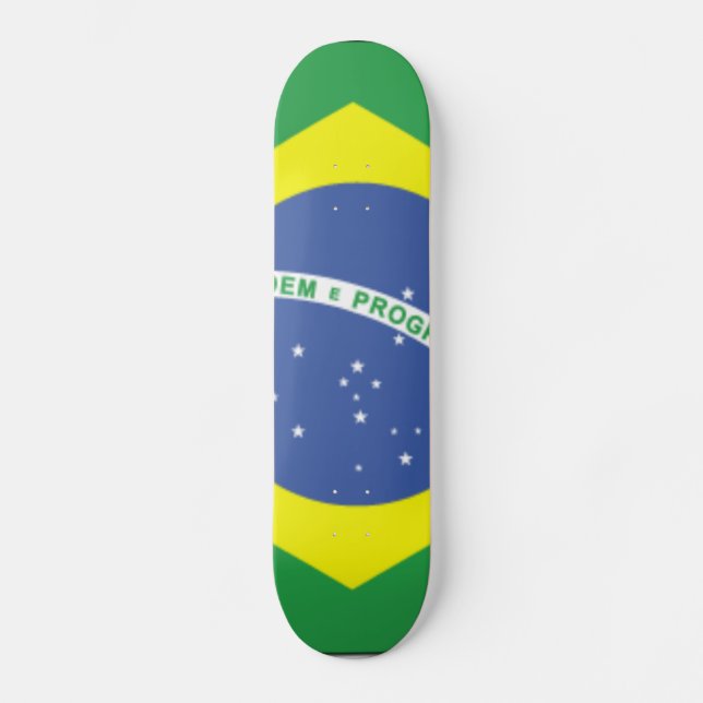 Brasilien Old School Skateboard Bräda 18 Cm (Framsida)