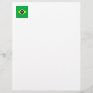 Brasilien Oljemålning Teckning Brevhuvud