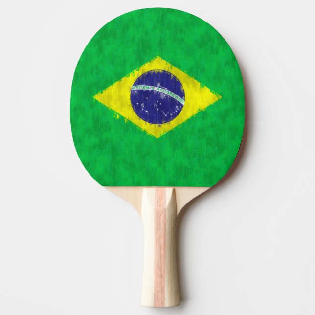 Brasilien Oljemålning Teckning Pingisracket (Framsidan)