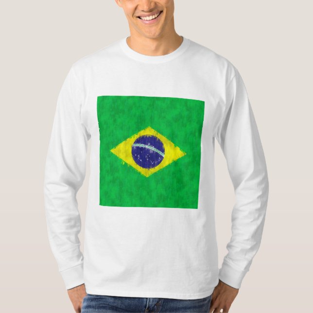 Brasilien Oljemålning Teckning T Shirt (Framsida)