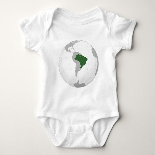 Brasilien (orthographic projektion) tee (Framsida)