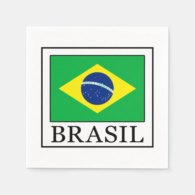 Brasilien Pappersservett (Framsidan)
