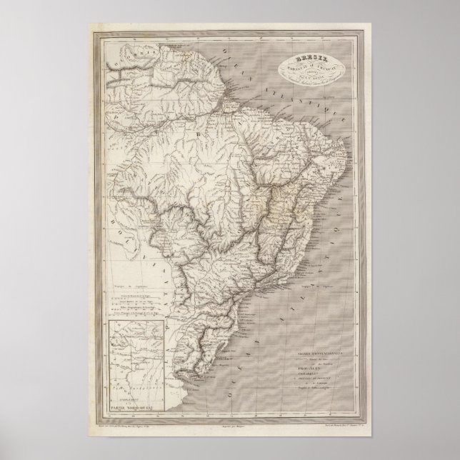 Brasilien, Paraguay och Uruguay Poster (Framsidan)