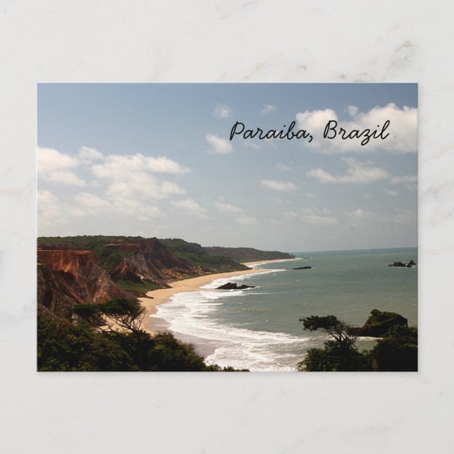 Brasilien Paraiba Beach Vykort (Framsida)