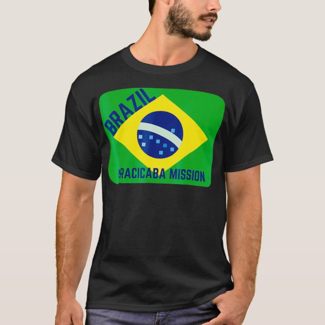 Brasilien Piracicaba LDS Mormon Uppdrag T Shirt (Framsida)