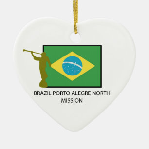 BRASILIEN PORTO ALEGRE NORR BESKICKNING JULGRANSPRYDNAD KERAMIK