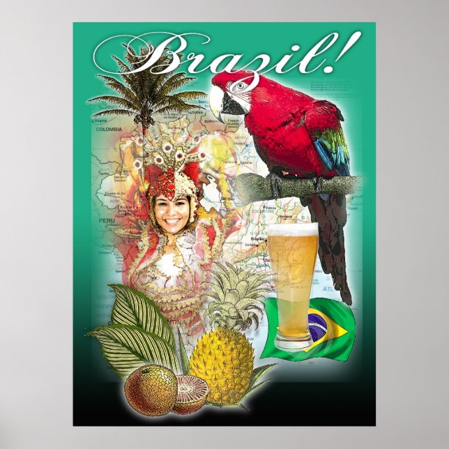 Brasilien Poster (Framsidan)